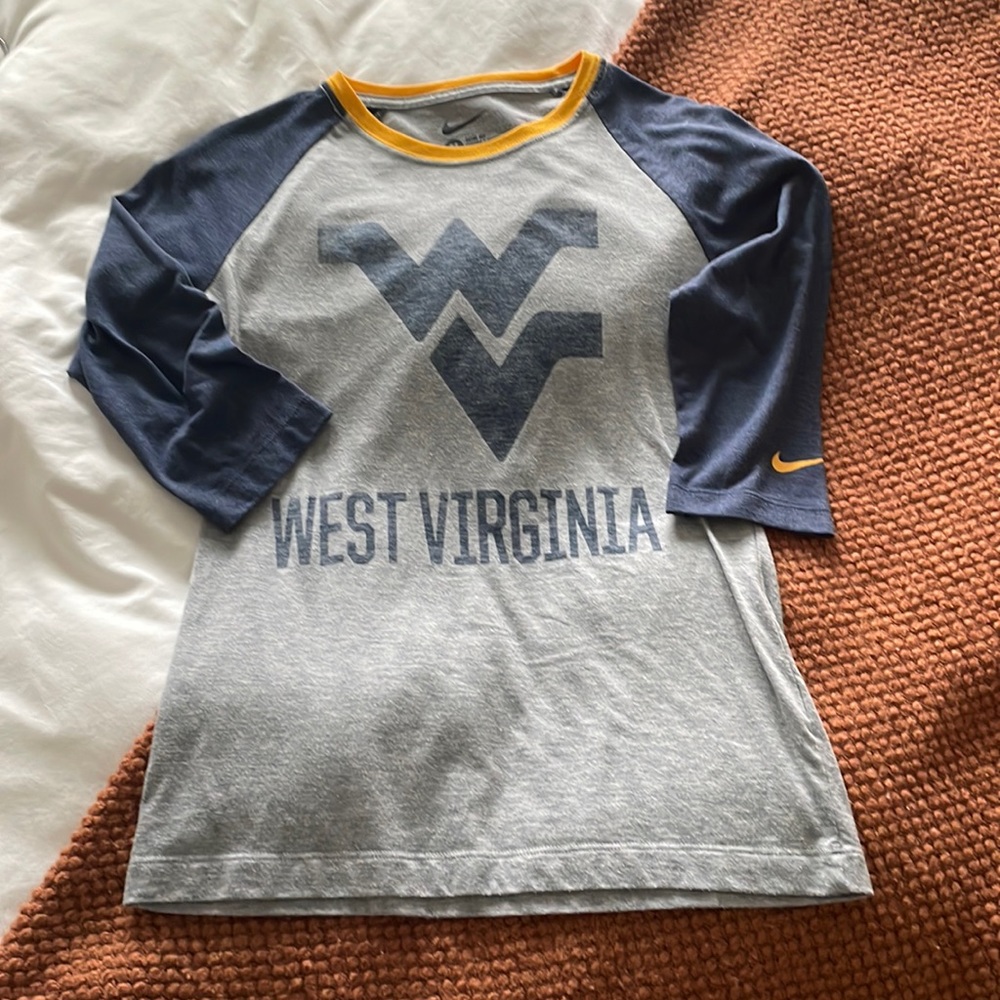 NIKE WVU 3 quarter length shirt